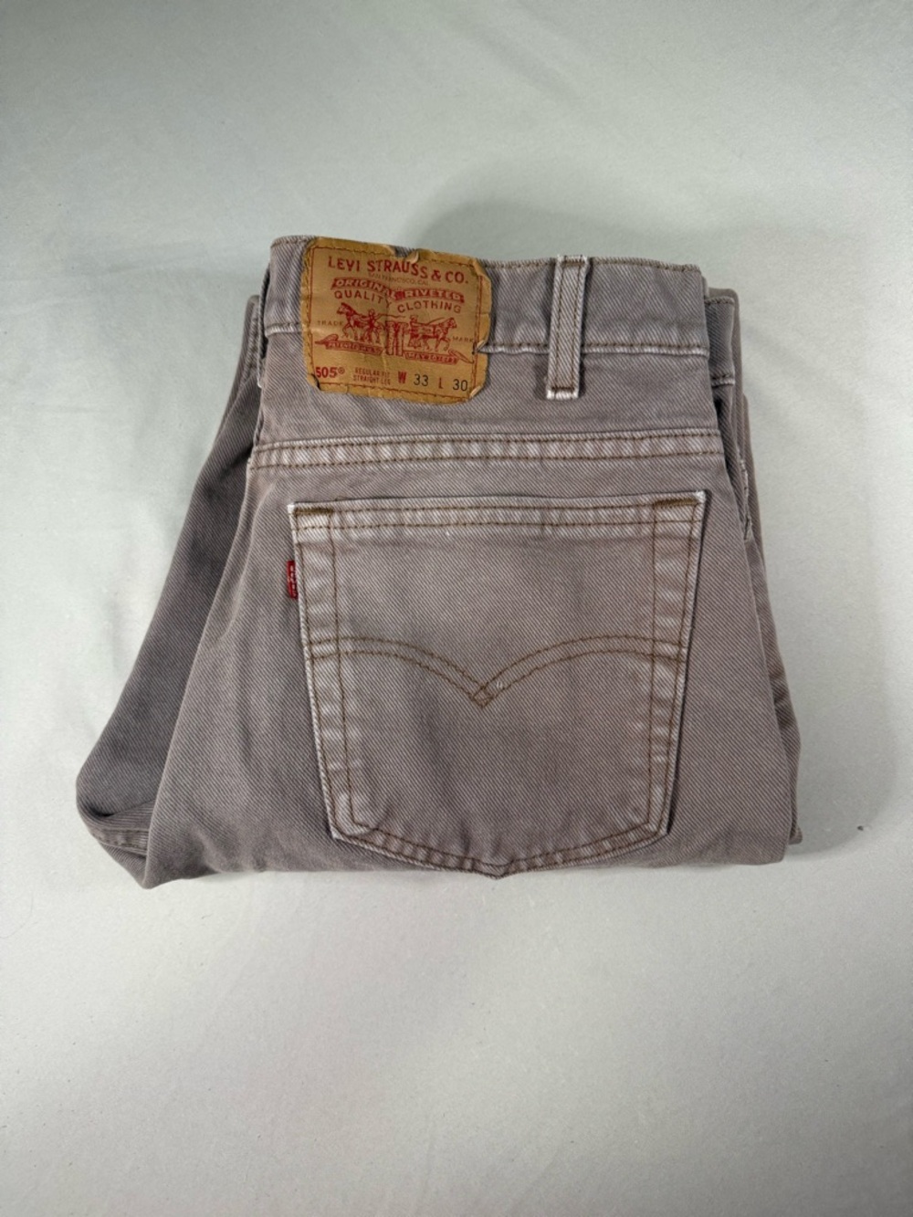 Vintage Levi’s 505 Jeans‎ Made USA Gray 33x30 (Fits 32x30) 1994